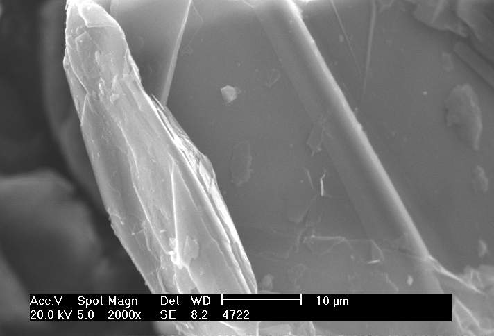 SEM of Crystalline Vein Graphite SEM of Crystalline Vein Graphite